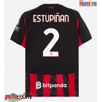 Camiseta AC Milan Pervis Estupinan #2 Primera Equipación 2025-26 manga corta